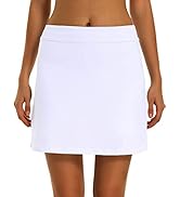 COOrun Women's Athletic Skorts Lightweight Active Skirts with Shorts Pockets for Golf Running Ten...