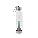 SAOI Green Fluorite Crystal Glass Water Bottle