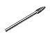 YUFUTOL SF-3L3 Tungsten Carbide Burr-3”(76.2mm) Long Reach Double Cut Tree Shape With Radius End Carbide Burr File(3/8” cutter Dia X 3/4”Cutter Length) with 1/4” shank,1pcs