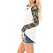Amlaiworld Women Casual Camouflage Blouse Round Neck Long Sleeve Splice Shirts Loose Top Pullover Tunic Shirtthumb 2