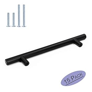 goldenwarm 15 Stück Möbelgriffe 128mm - Küchengriffe Schwarz