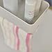 Bathroom Organizers Adhesive Shelf Storage with Towel Bar, Wall Mounted Floating Shelves Corner Suction, Shampoo Shower Caddy Rack, Pink