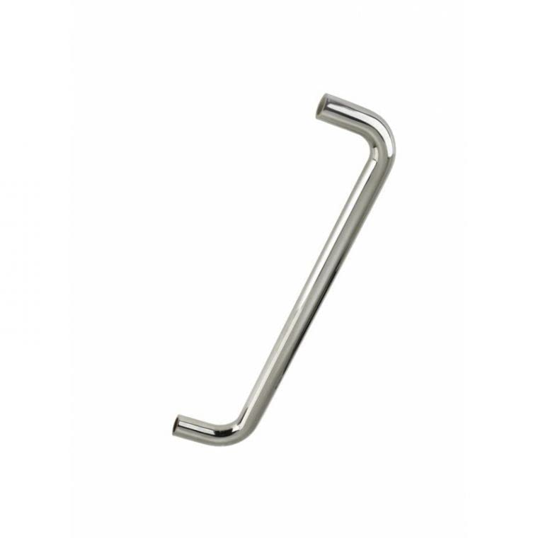 Zoo Hardware ZCSD300BP 19mm D Pull Handle - 300mm Centers - Grade 304 - Bolt Through Fixings Polished Stainless Steel