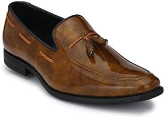 LEVANSE Formal Patent Leather Tasssel Slip On Shoes for Boys/Men