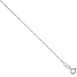 Sterling Silver Diamond Cut Twisted Serpentine Chain 1.1mm Very Thin Nickel Free Italy, sizes 7 - 30 inch