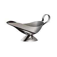 Gravy Boat Stainless Steel Sauce Container for Serving Warm Gravy Sauces Milk Salad Dressings (B)