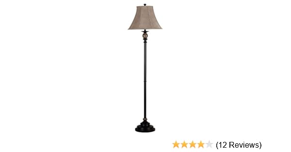 Kenroy Home 20631orb Plymouth Floor Lamps Medium Oil Rubbed Bronze Finish With Marble Accents Amazon Com