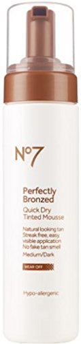 No7 Boots Perfectly Bronzed Self Tan Quick Dry Tinted Lotion Medium/dark 200ml by No7