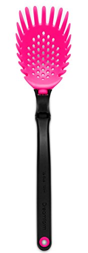Dreamfarm Holey Spadle - Slotted Spoon That Turns Into a Straining Ladle and Pasta Spaghetti Server (Assorted Colors) - Thumbnail 3