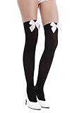 Nylon Over The Knee With Bow