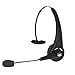 Wireless Truck Driver Bluetooth Headset with Boom Microphone - stardrift Over the Head Single Ear Headphones Multipoint Noise Cancelling Hands Free for Office, iPhone, Samsung Galaxy, Android Phones