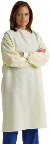 Memory Cloth Unisex Isolation Gowns ( GOWN, ISOLATION, MEMORY CLOTH, YLW, UNISEX ) 12 Each / Dozen