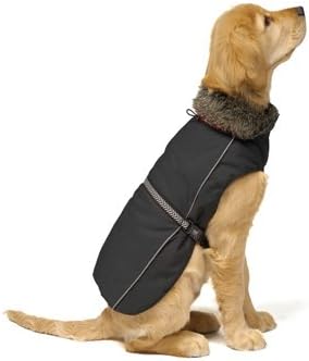 Dog Gone Smart Aspen Parka Black Dog Jacket, 10-Inch