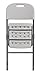 Sandusky Lee FPC182035 Resin Folding Chair with Molded Seat and Back, White (Pack of 4)