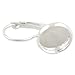 12mm Cabochon Settings- Silver Plated French Lever Back Earrings Base-50pcs-Hot Sale