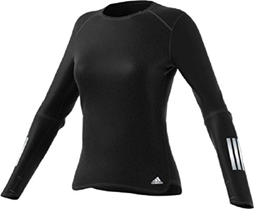 adidas Women's Running Response Long Sleeve Tee, Black, Medium