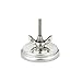 Yingwei Stainless steel Silver Black Metal Grill Thermometer