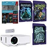 AtmosFearFx Witchng Hour, Phantasms &amp; Ghostly Apparitions SD Card Projector Kit Bundle. Includes Hollusion Hollographic Projection Screen,1900 Lumen LED Video Projector and AtmosFearFX SD Cards