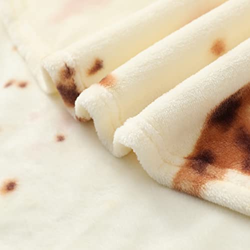 LaSyL Burritos Tortilla Blanket, DoubleSided Giant 71 Inches Novelty