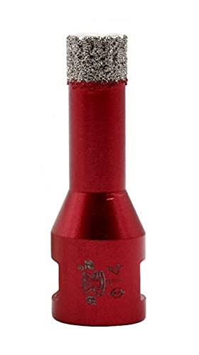 Yaowanguan M14 Drill Bit Hole Saw Tools for Glass/Tile/Ceramic/Marble/Porcelain/Concrete/Granite Cutting Opening - 14mm Diamond Coating Angle Grinder Brazed Drill Bit