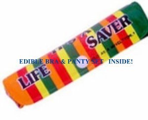 Amazon.com : MANGO ORANGE BRA & PANTY EDIBLE UNDERWEAR WITH A LIFE SAVER SUPER SLEEVE GREAT GAG 