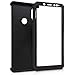 kwmobile Cover for Xiaomi Redmi Note 5 (Global Version) / Note 5 Pro - Shockproof Protective Full Body Case with Screen Protector - Metallic Black