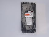Oksdown 100 Pack Black Thick Cable Ties 300mm 7.6mm Heavy Duty Nylon view 2