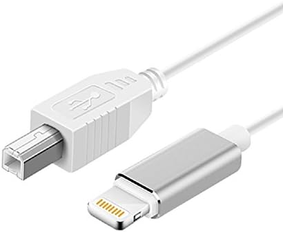 USB-2.0 Cable Lightning to Type-B High Speed Cord for Audio Interface for Mixer, Speaker, Monitor, Instrument, Strobe Light System Laptop (4.9ft)