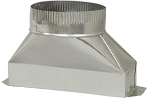 DEFLECTO Deflect-O Galvanized Transition 3-1/4 " X 10 ", 6 ", 6 " Dia