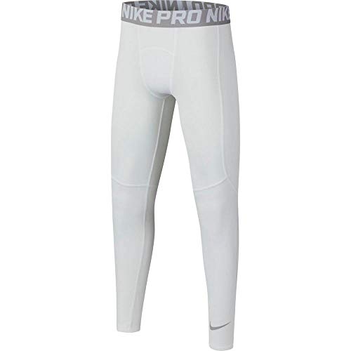 Nike Boys' Pro Dri-Fit Training Tights (White, Medium) in Oman Whizz