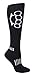 MOXY Socks Black with White Brass KNUX Knee-High Fitness Deadlift Socks