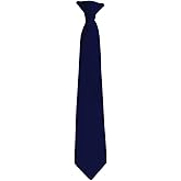 Moda Di Raza Pretied Banded Clip On Ties for Men and Young Men, Made of Woven Microfiber Fabric Tie Clip