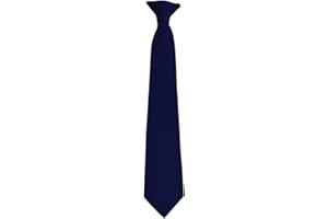 Moda Di Raza Pretied Banded Clip On Ties for Men and Young Men, Made of Woven Microfiber Fabric Tie Clip for Kid and Adult