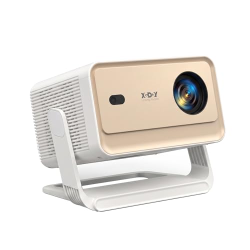 【Compatible with Netflix & AI Autofocus】XGODY Smart 4K Projector 700ANSI 1080P with 6D Auto Correction, FHD Movie Projector with WiFi 6 and Bluetooth 5.4, Home Cinema Projector for Bedroom