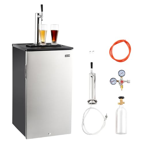 VEVOR Beer Kegerator, Single Tap Commercial Draft Beer Dispenser for D system,