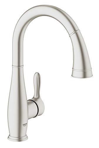 Grohe 30213DC1 Parkfield Single-Handle Kitchen Faucet, SuperSteel Infinity
