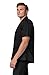 Adar Uniforms, Universal Scrubs for Men - Zippered Short Sleeved Scrub Jacket - 607 - Black - M