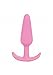 Doc Johnson Mood - Naughty 1 - Silicone Anal Plug - Small - 3.3 in. Long and 0.8 in. Wide - Tapered Base for Comfort Between The Cheeks - Small - Pink