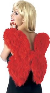 Adult Red Feather Wings - Womens Std.