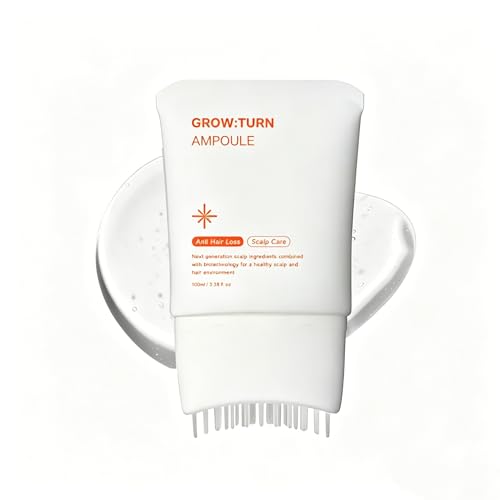 YOOJ® GROWTURN Hair Growth Serum with Built-in Applicator Brush, Heartleaf-Derived Exosomes, Scalp Massager, Scalp Revitalizing Korean Hair Care