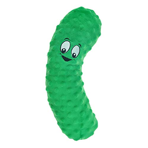 MPP Large Junkeez Big Breed Dog Toys Squeaker Funny Junk Food Snacks Pick Character (Pickle)