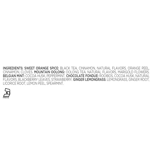 Tea Forte Presentation Box Winter Chalet Tea Sampler Gift Set, 20