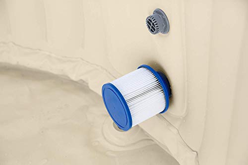 EASE.ZONE 7150017 Spa aufblasbar beheizt, 800 Liters, Schwarz, 180 x 180 x 65 cm – Bild 7