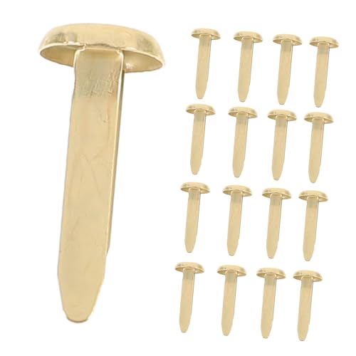 Uonlytech 100pcs Mini Metal Brads for Crafts DIY Round Fasteners in Pastel Colors for Scrapbooking and Boys and Girls Art Projects