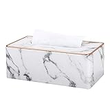KINGFOM Rectangular PU Leather Tissue Box