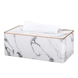 KINGFOM Rectangular PU Leather Tissue Box
