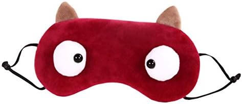 Cute Big Eye Sleeping Eye Mask &amp; Blindfold with Removeable Ice Bag Relieves Insomnia and Stress Red