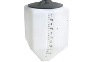 Den Hartog 5 Gal Square Rinse Tank w/8" Lid & 1-1/4" Spinweld Fitting | SPBM05-SQ8