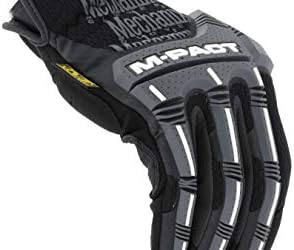Mechanix Wear M Pact Open Cuff Work Gloves Large Black
