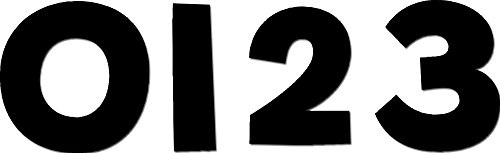 Creative Teaching Press Designer Numbers, Black (6579)